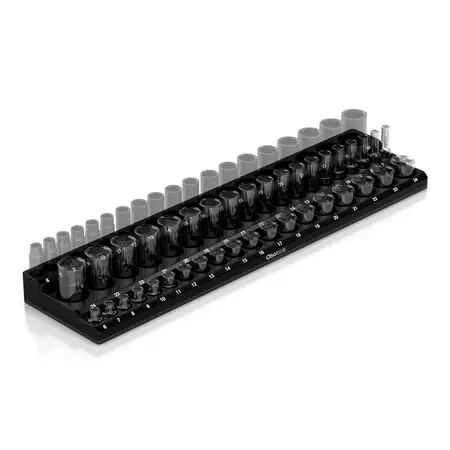 Olsa 3-Row Magnetic Socket Holder - Metric 3/8"