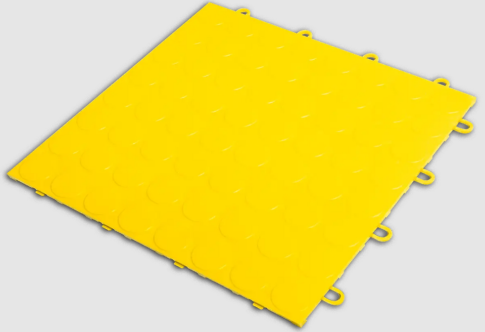 Thumbnail: Yellow interlocking floor tile