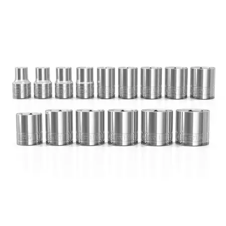 Olsa Chrome Socket Sets - 1/2" SAE Shallow