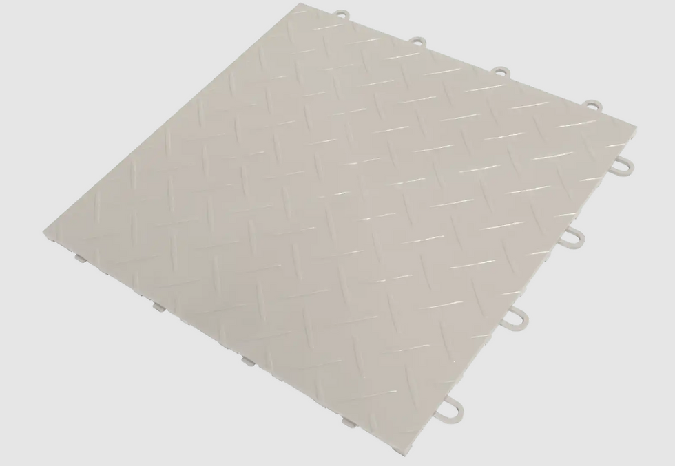 Thumbnail: Light gray modular tile with diamond pattern