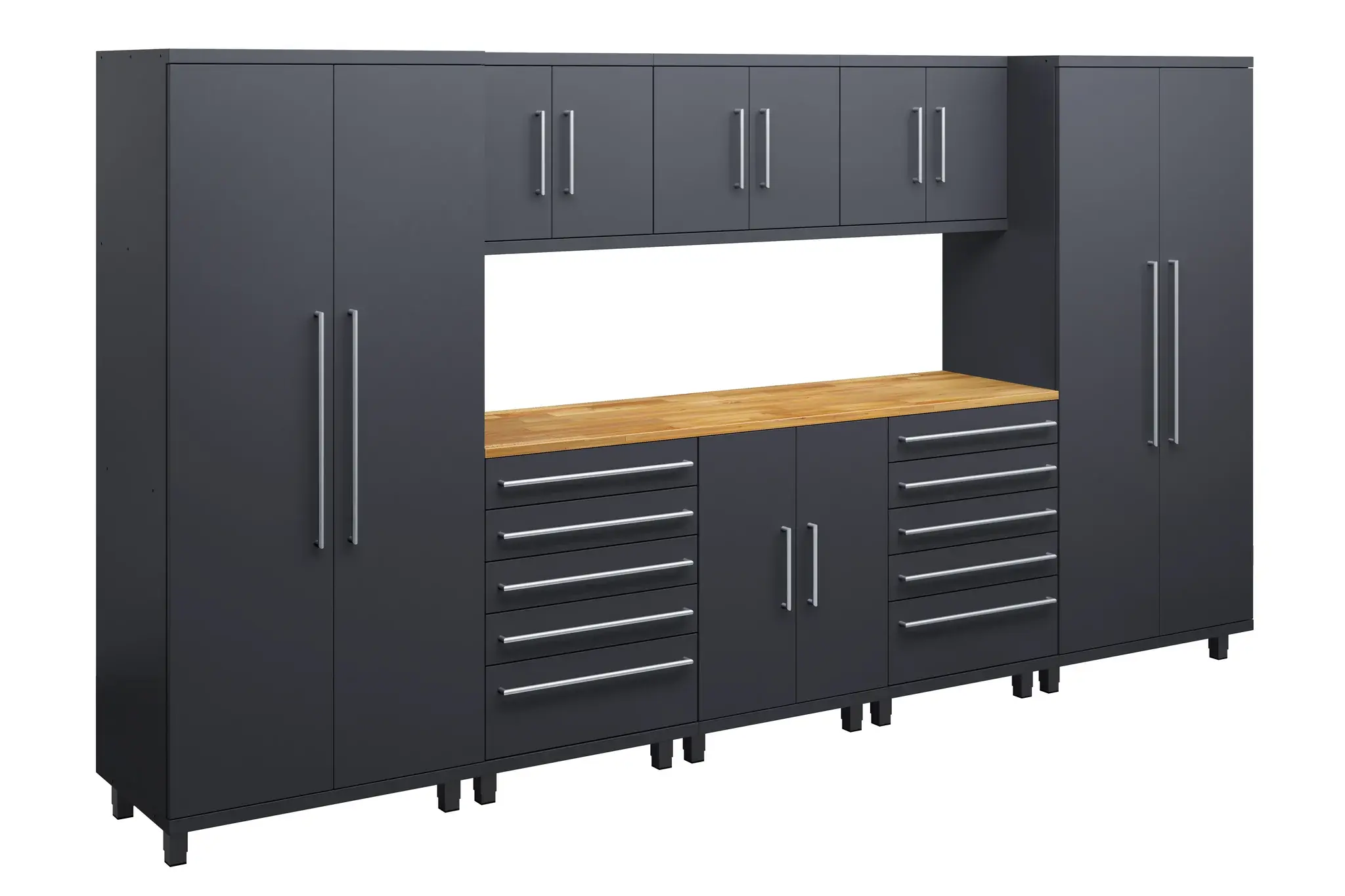 Ceha Prestige Series 9pc Cabinet Set - Butcherblock Countertop