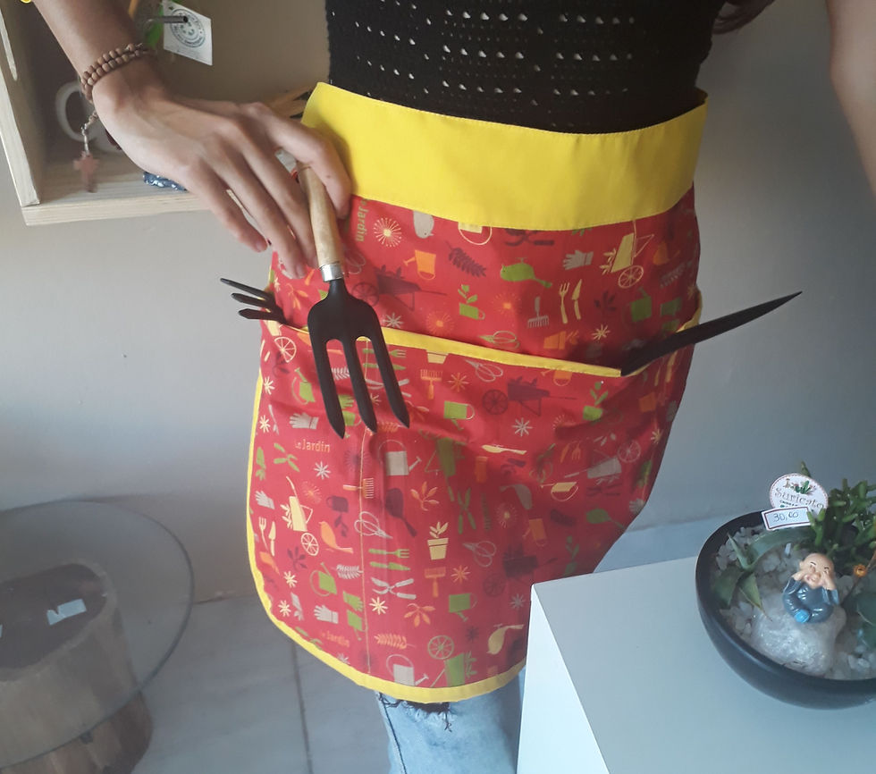 Miniatura: Avental Le jardin - Em tecido + ferramentas 