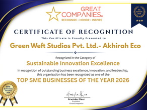 Akhirah Eco Recognized for Sustainable Innovation Excellence at the 9th SME Business Award 2026 by Great Companies