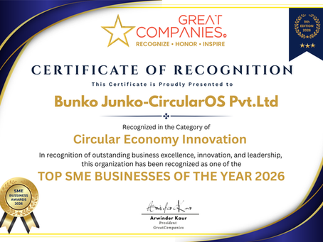 CircularOS Wins the Circular Economy Innovation Award at the 9th Great Companies SME Business Awards 2026