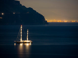Sailboat in the night