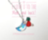 Swarovski Mother's Day Necklace with moon and birthsone
