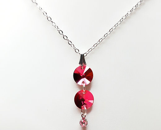 Rivoli Pink Sparkle necklace