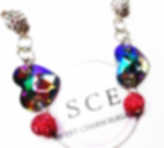 Swarovski Heart Earrings