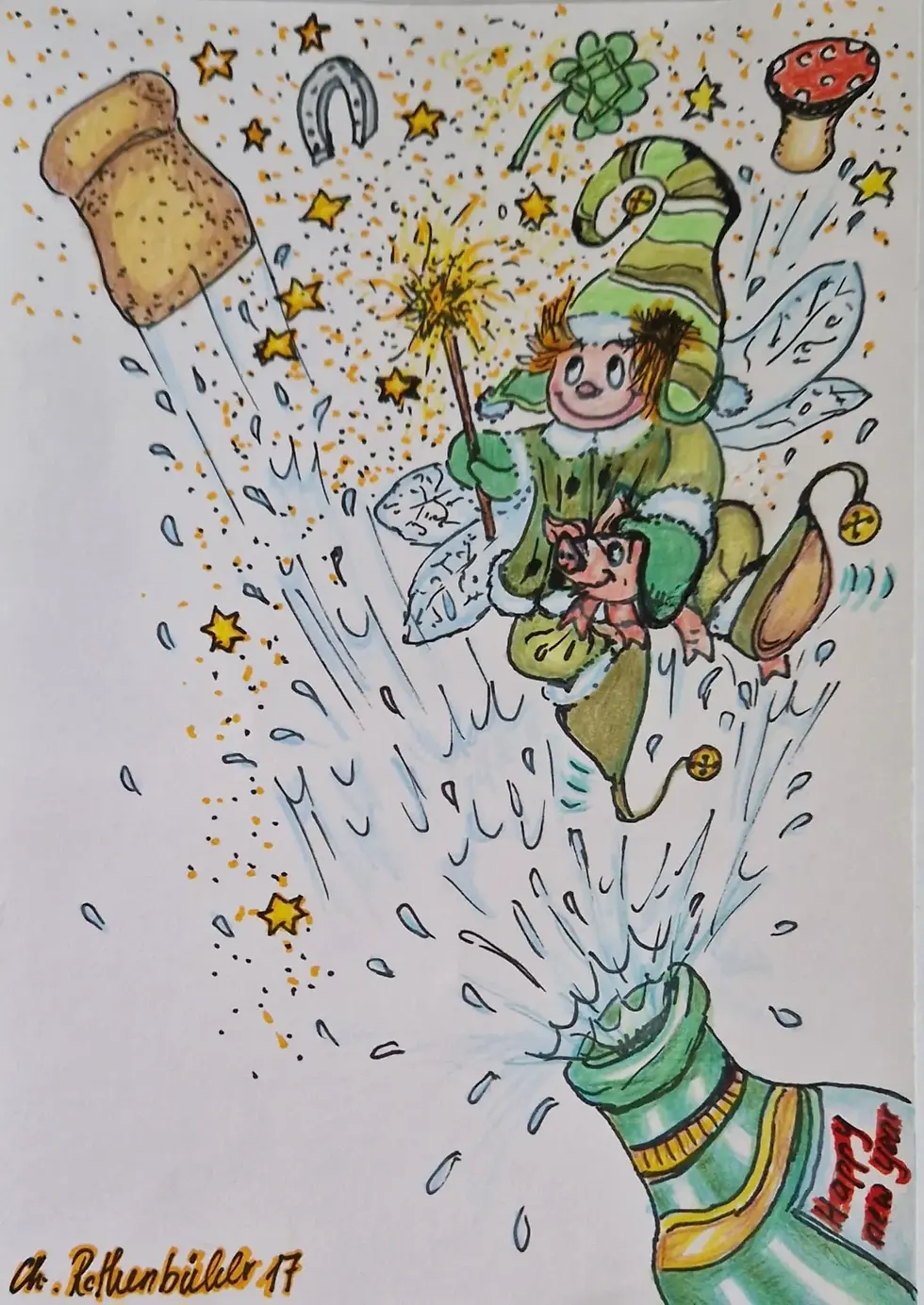 Miniaturbild: Neujahr Karten Set