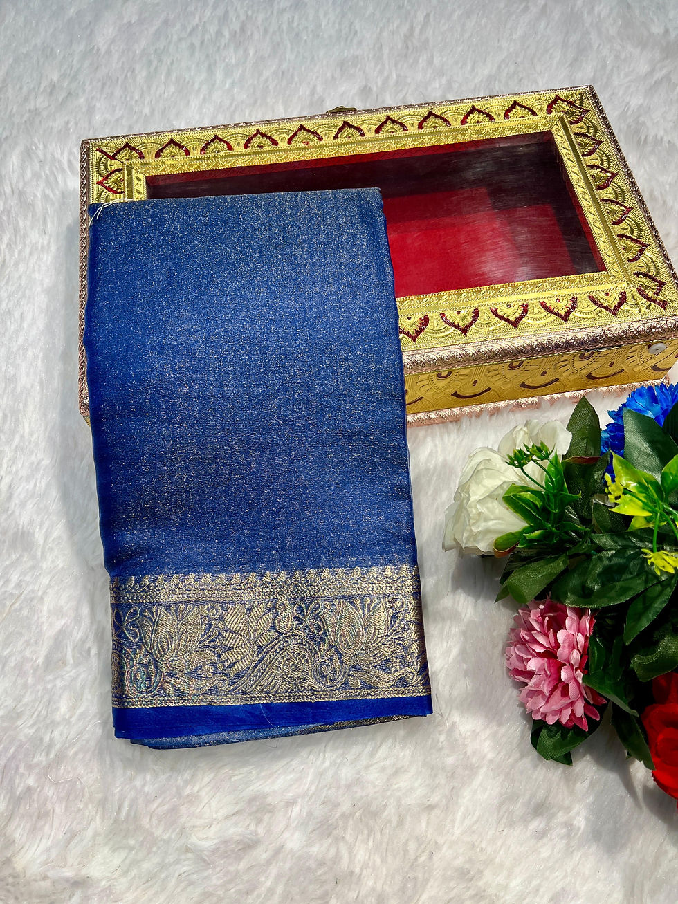 Thumbnail: Tissue Viscoss Orgenza Saree