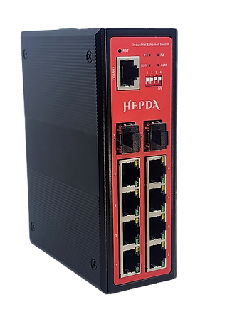 HUS-HDM-F82SPp Industrial PoE+ 8-Port Ethernet Switch