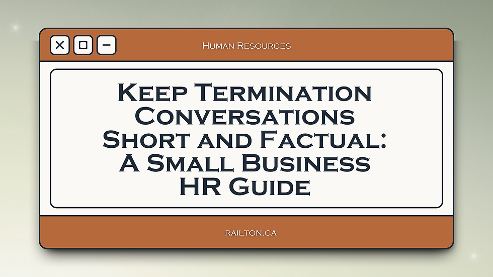 Employee terminations are one of the hardest responsibilities small business owners face. Even when the decision is necessary, the conversation itself often feels stressful, emotional, and uncomfortable. 