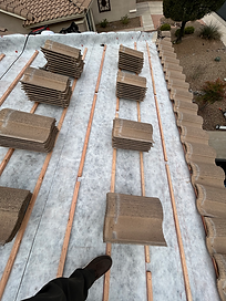 Roof replacement work