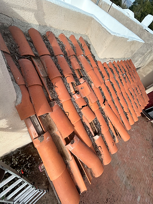 Damaged roof