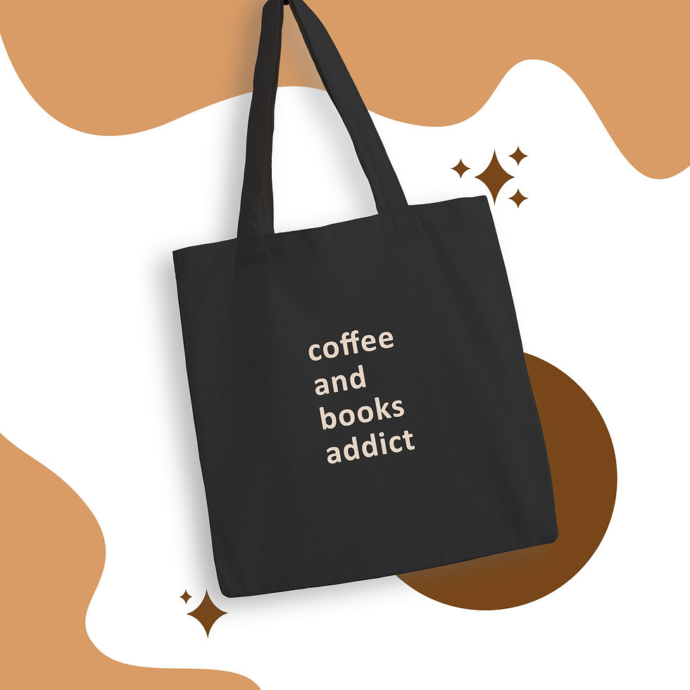 Coffee and Books Addict Tote Bag