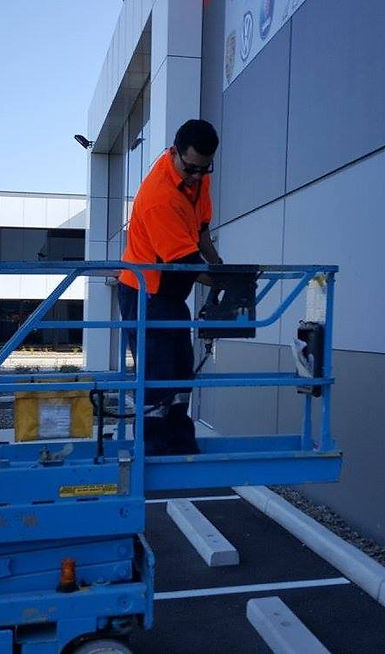 Signage installation