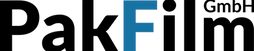 Pakfilm Logo Filmproduktion schwarz weiß blau