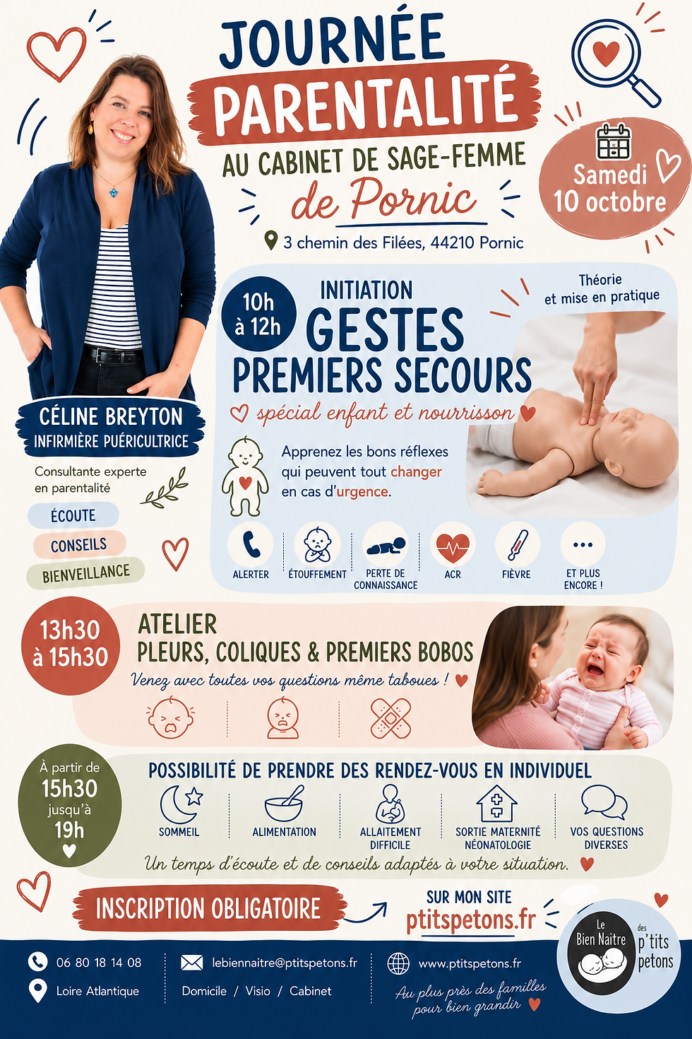 Atelier Initiation aux gestes de premiers secours spécial enfant et nourrisson