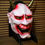 Miniature : Hannya Mask white red | inspired Japanese Folklore Demon Art