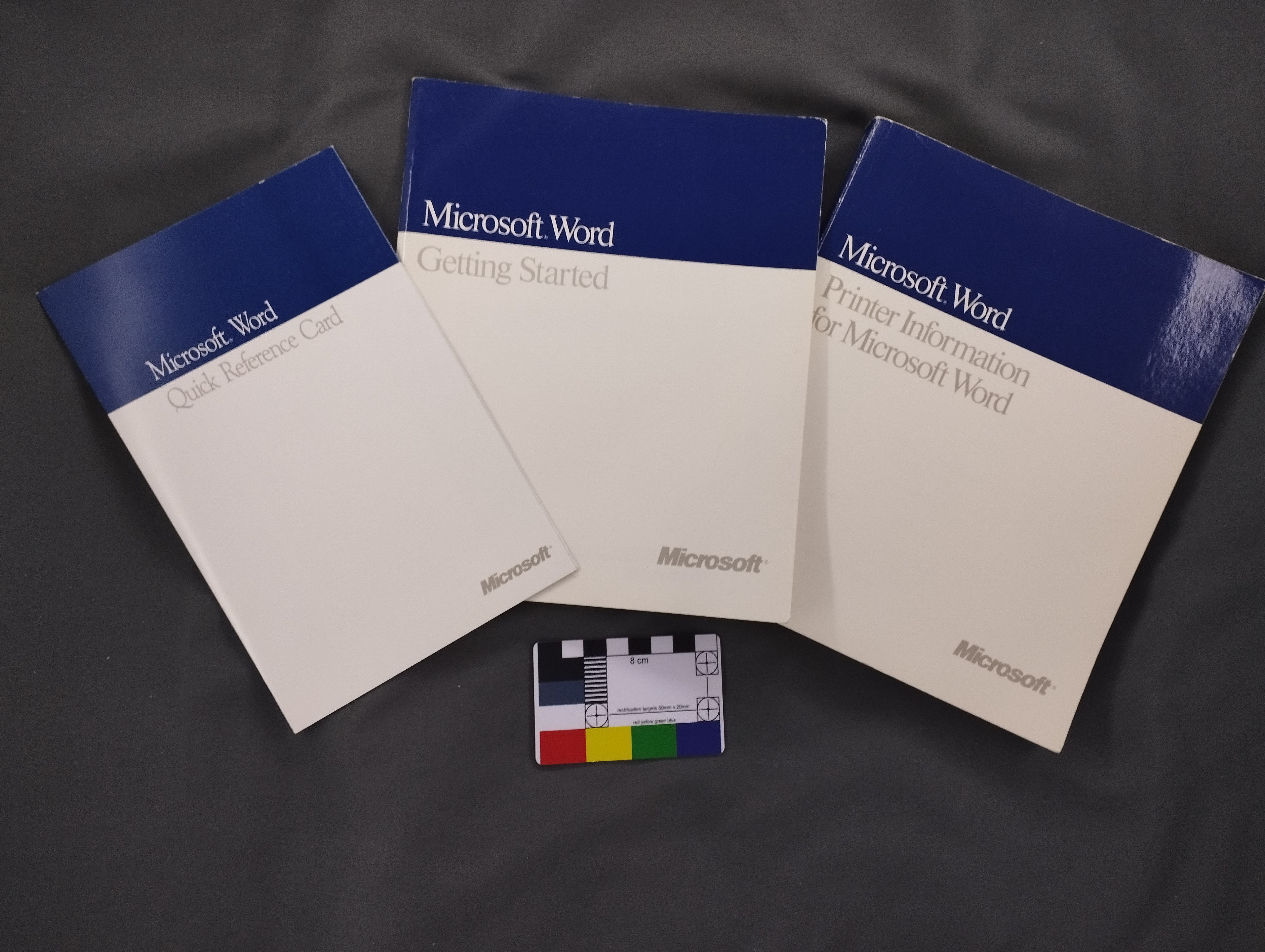 Microsoft Word 5.5 instruction booklets