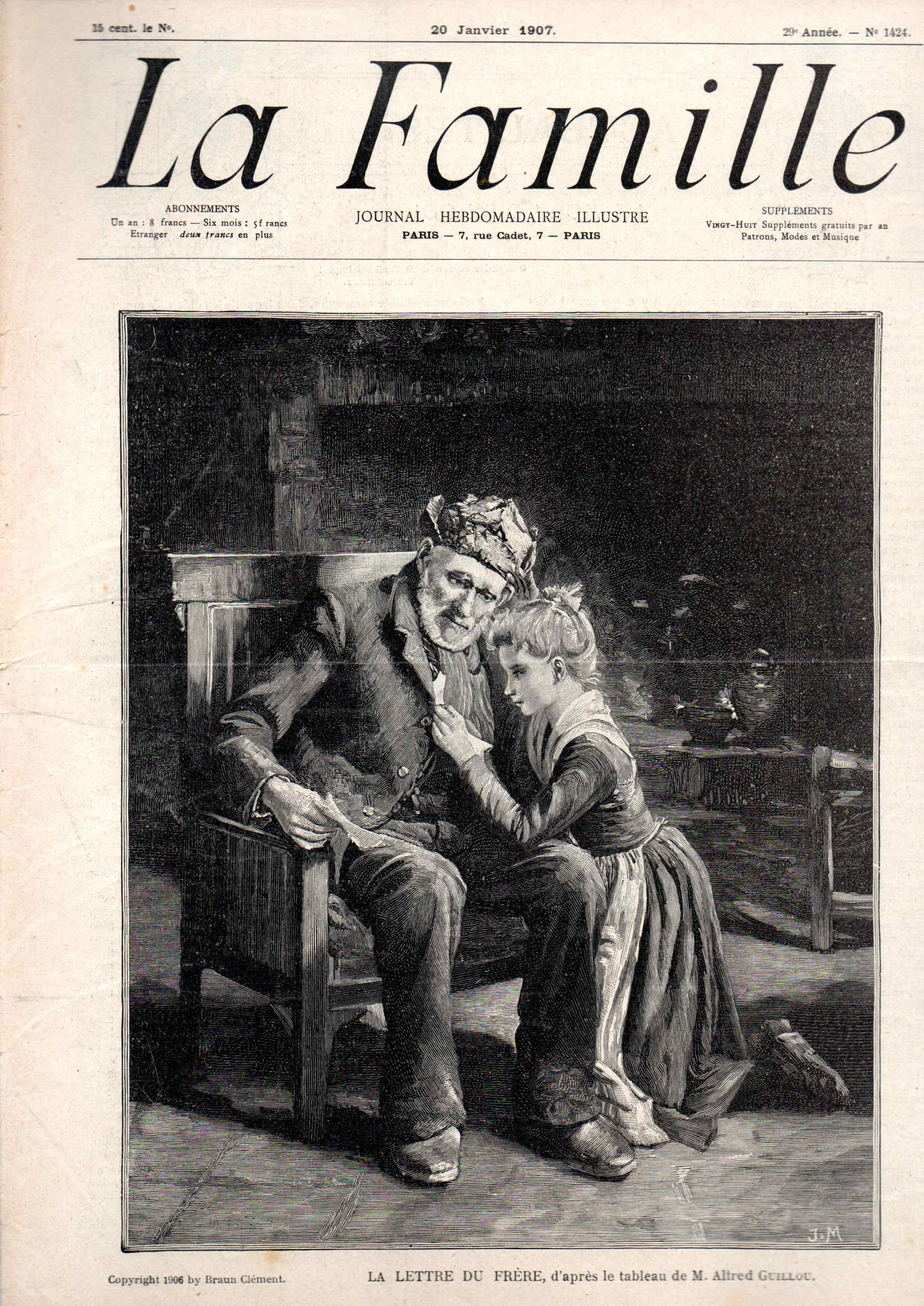 La Famille, JOURNAL - HEBDOMADAIRE - ILLUSTREE