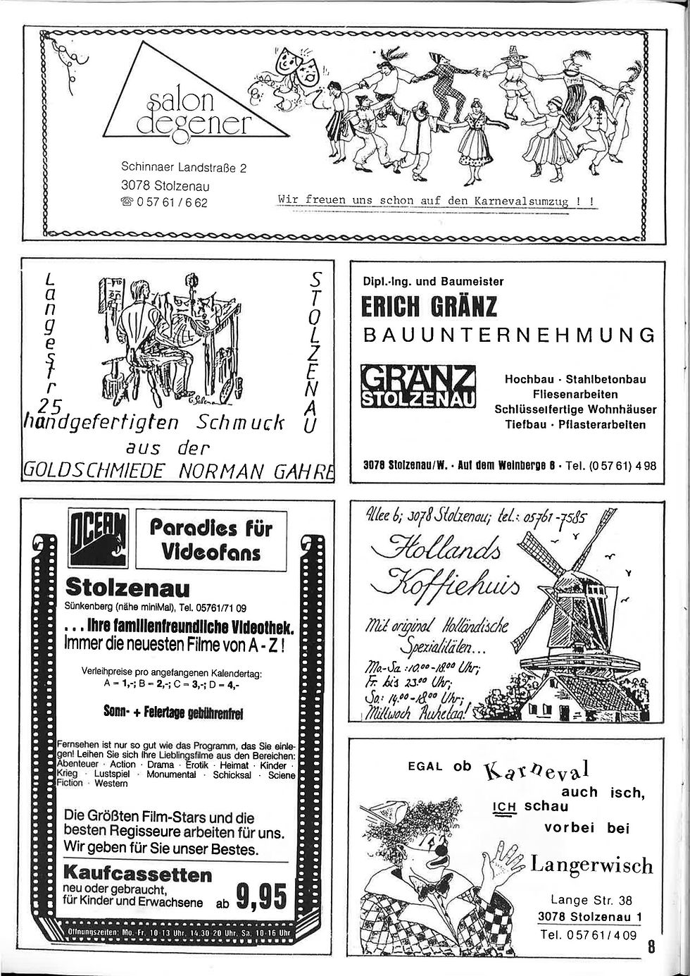 Thumbnail: Carnival newspaper 1990 OOCC De Weserpeerden Stolzenau