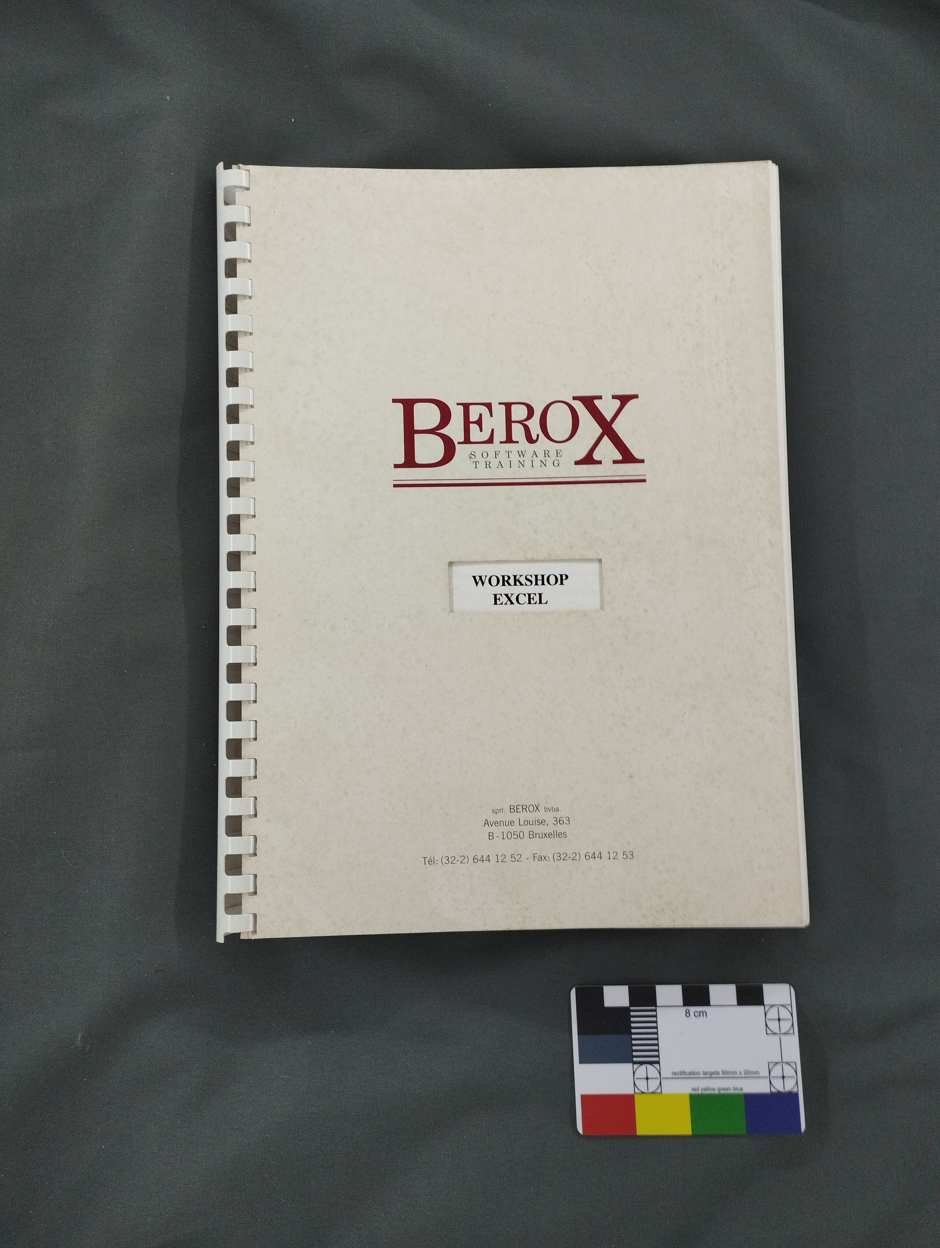 Berox software training Workshop Excel 1998