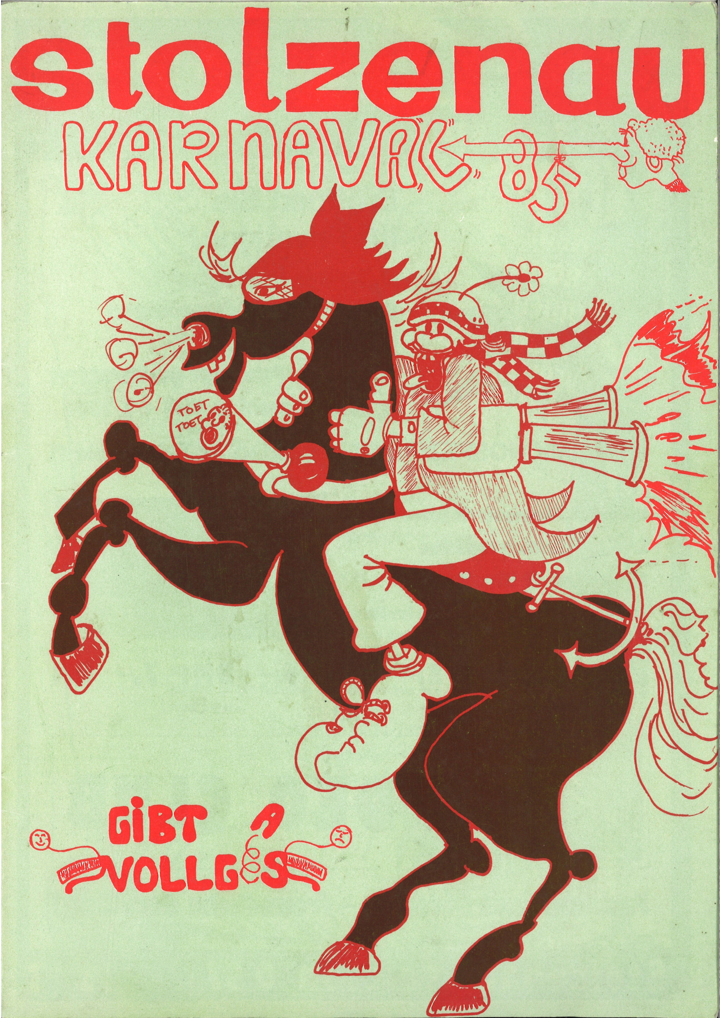 Carnival newspaper 1985 OOCC De Weserpeerden Stolzenau