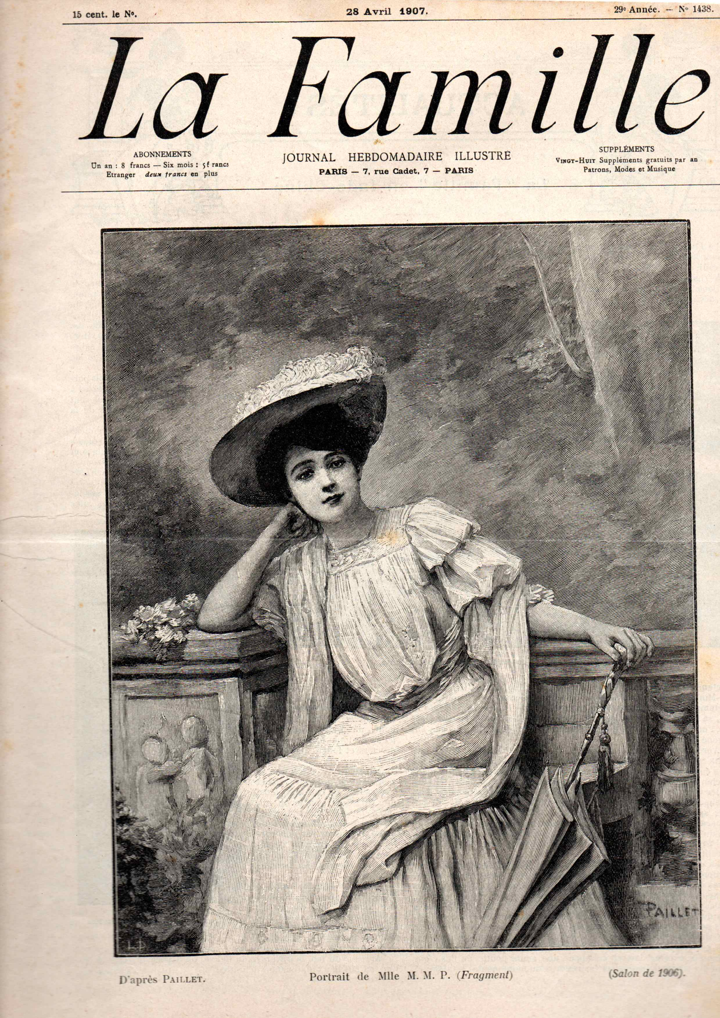 La Famille, JOURNAL - HEBDOMADAIRE - ILLUSTREE