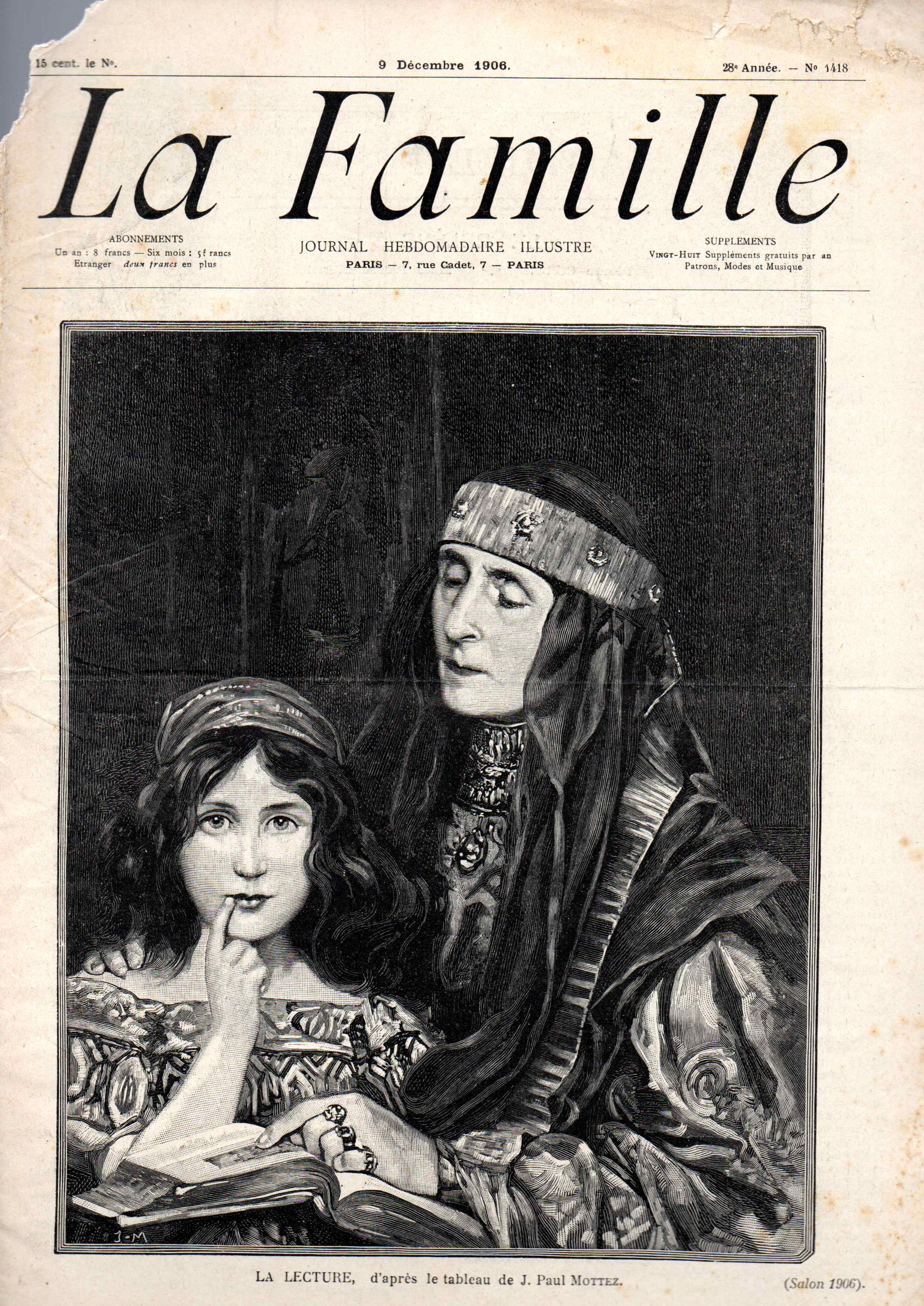 La Famille, JOURNAL - HEBDOMADAIRE - ILLUSTREE