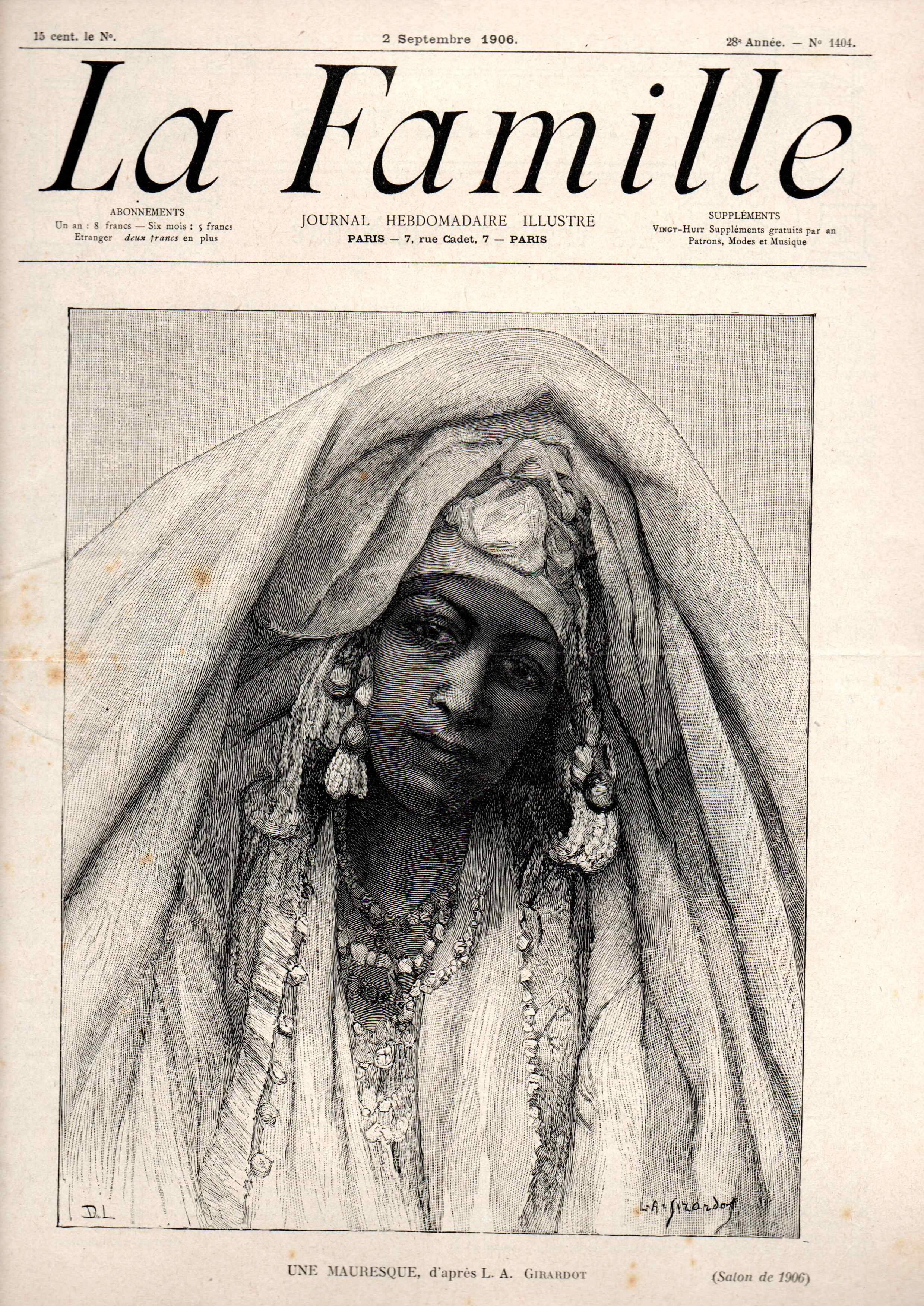 La Famille, JOURNAL - HEBDOMADAIRE - ILLUSTREE