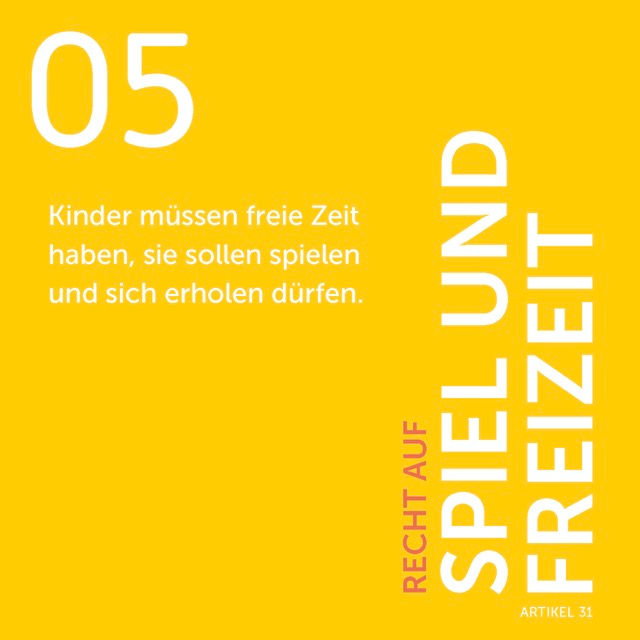 Kinderrecht Spielen 