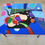 Thumbnail: Colorful Abstract Epoxy Resin Wood Coffee Table, Handmade Art