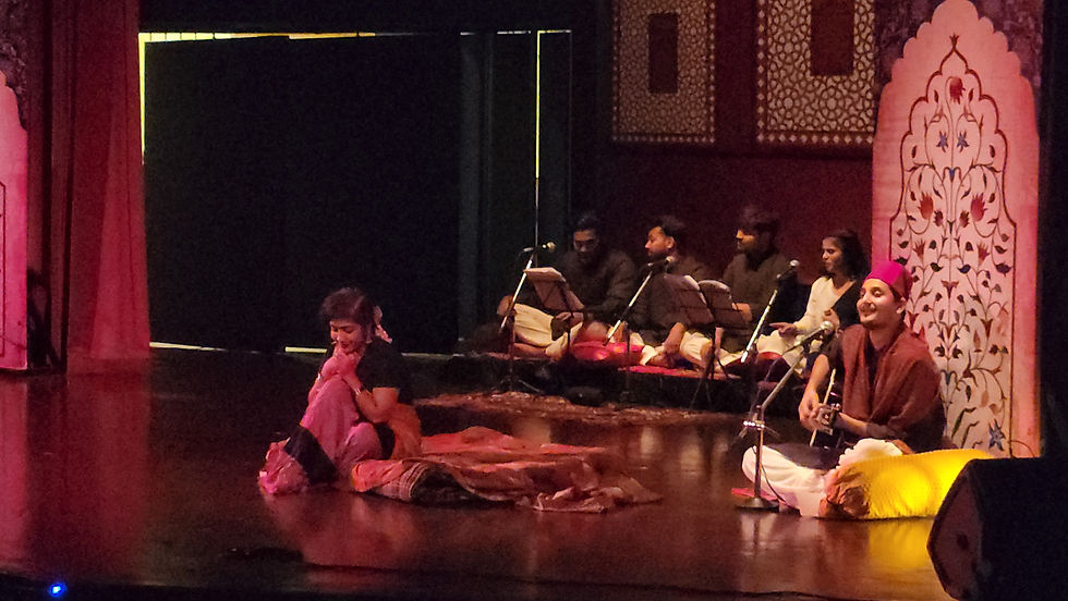Expression of narrative through acting and music
