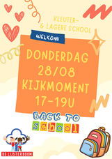 Het nieuwe schooljaar komt eraan! Kom al eens kennis maken met de leerkracht en het lokaal.