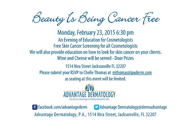 February 23, 2015-Evening of Education for Cosmetologists * Advantage