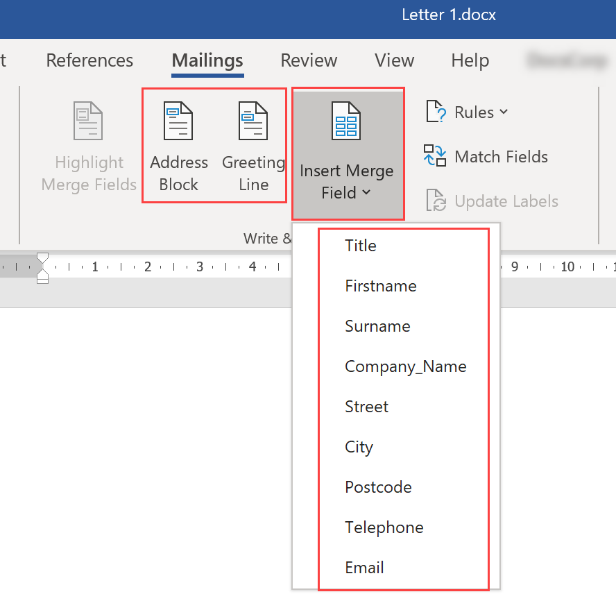 Create Mailing Labels in Word and Excel