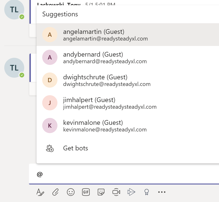 Using tags in Microsoft Teams