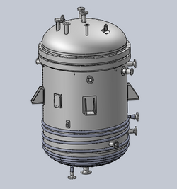 Horizontal vessel with Coil 2