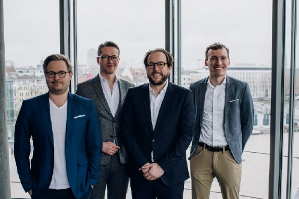 The founding team of Taxy.io: SvenP, Daniel, Steffen, SvenW — © Taxy.io