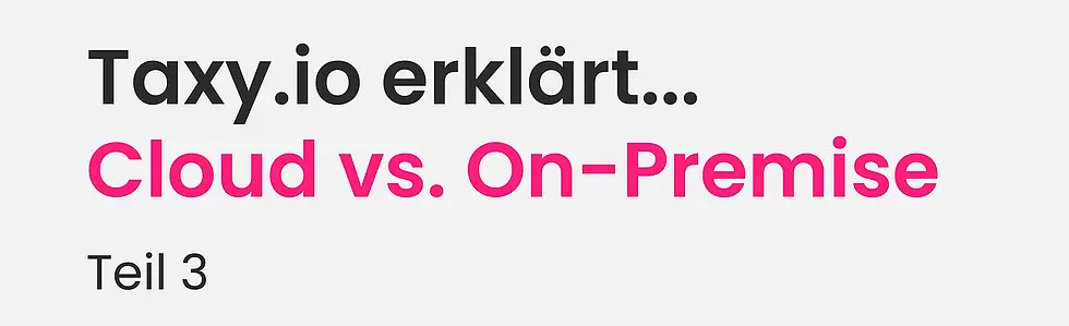 Taxy.io erklärt… Teil 3: Nachteile der Cloud und abschließendes Urteil