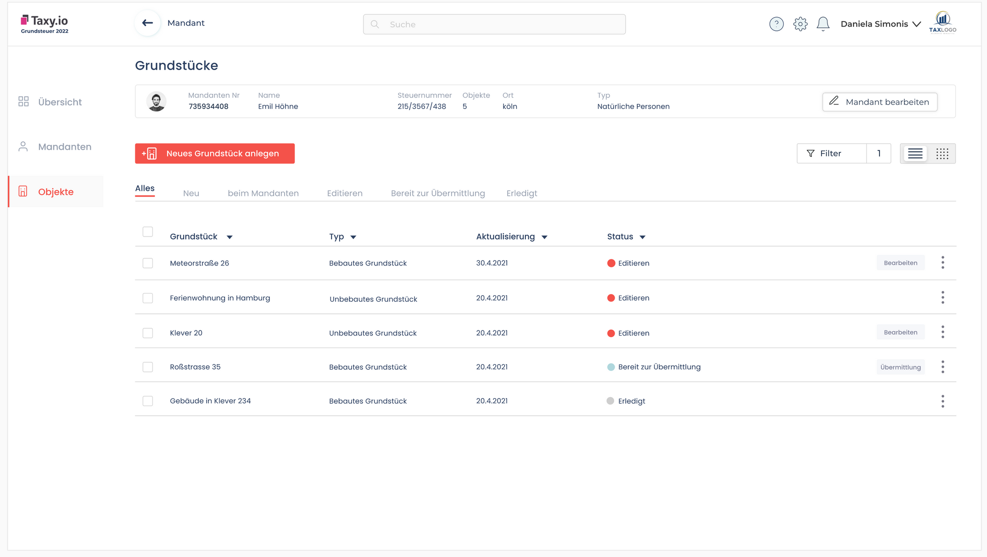 Taxy.io SmartGrundsteuer