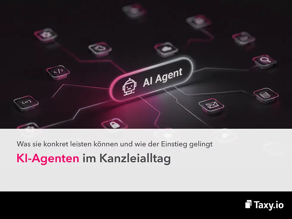 Taxy.io Blog: KI-Agenten im Kanzleialltag