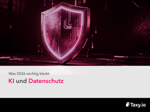 Taxy.io Blog: KI und Datenschutz - Was 2026 wichtig bleibt