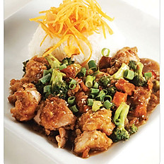 Orange Chicken and Vegetable Fried Rice