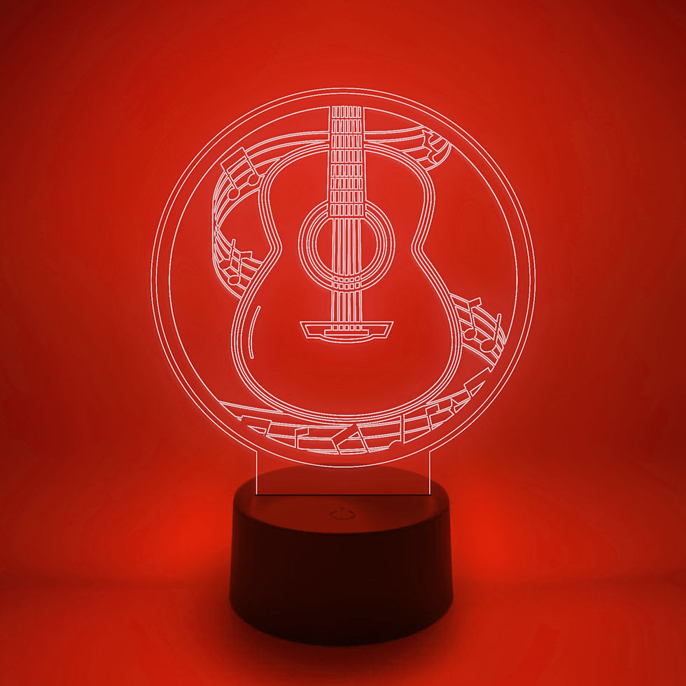 Thumbnail: "Remote-Controlled Acoustic Guitar LED Light"