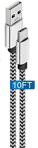 Thumbnail: braided usb 10ft power cord