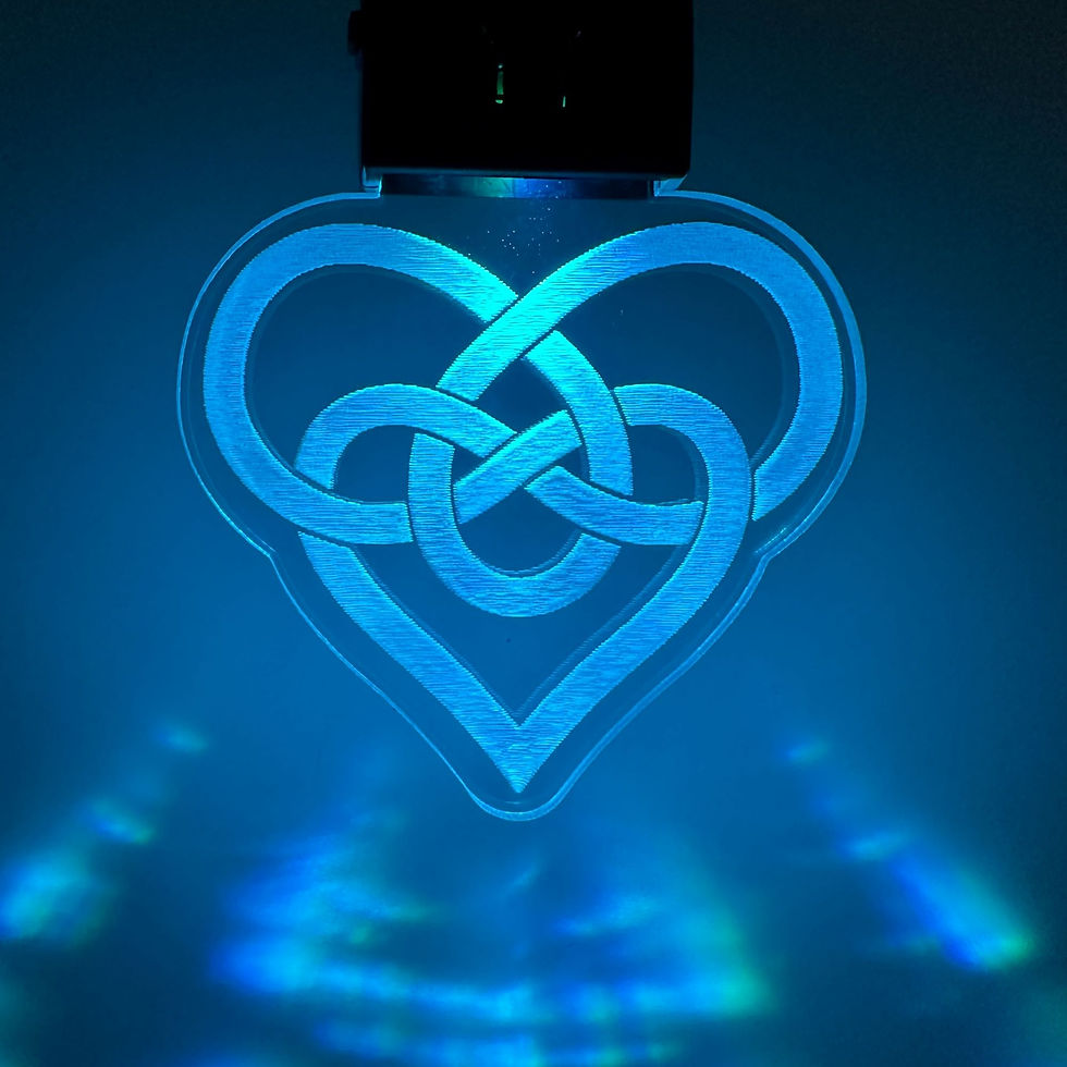 Thumbnail: Celtic Heart LED Clip On Charm