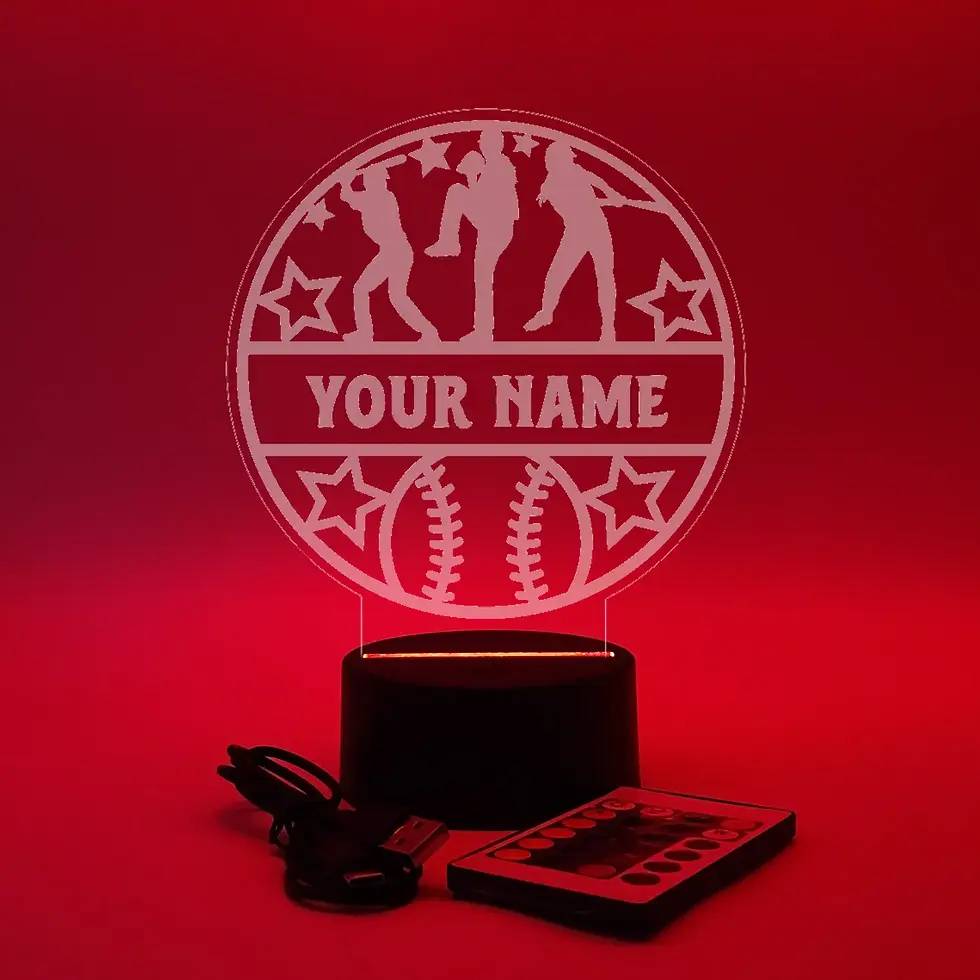 Thumbnail: Baseball Name Sign LED Lamp
