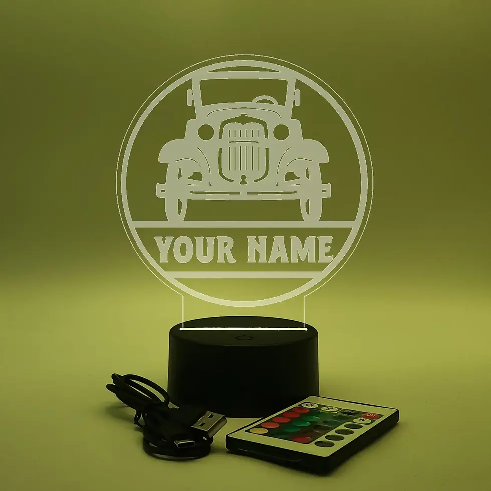 Thumbnail: Antique Car Name Sign LED Lamp